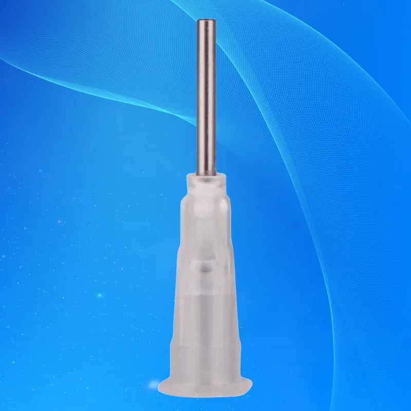 ‌100pcs 15G Dispensing Needles 1/2 Inch Luer Lock Blunt Tips for High Viscosity Adhesive & UV Resin Application