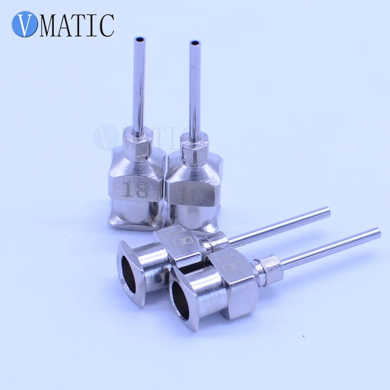 Free Shipping 12Pcs 0.5'' Tip Length 18G Stainless Steel Syringe Needle Tip 1/2 Inch