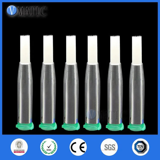 ‌18G Dual Thread Dispensing Needle | 4mm Round Tip with EFD Soft Brush for PCB/SMD Assembly (Anti-Clog + ISO) Free Shipping & Tr