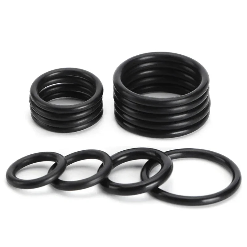 Black Nitrile O-Ring OD 3-80mm Thickness CS 1/1.5/2/3mm O-Rings Seal Gasket Oil & Corrosion Resistant Seal