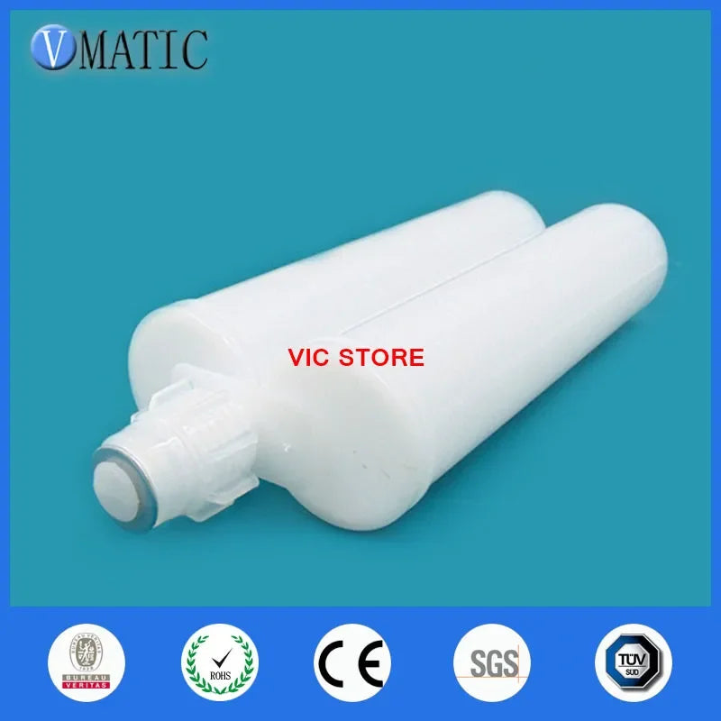 Free Shipping Two Component Cartridge 1:1 For 400ml/cc Dispensing Dispenser Gun Cartridge With Static Mixer