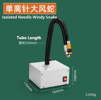 Lnfrared Sensor Ionizing Air Blower Snake - High Pressure Static Eliminator & Dust Removal Gun (Flexible Neck)