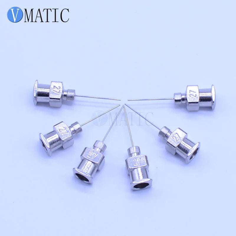 Free Shipping 1/2 Inch Tip Length 27G All Metal Tips Blunt Stainless Steel 12Pcs Glue Dispensing Syringe Needle Tips