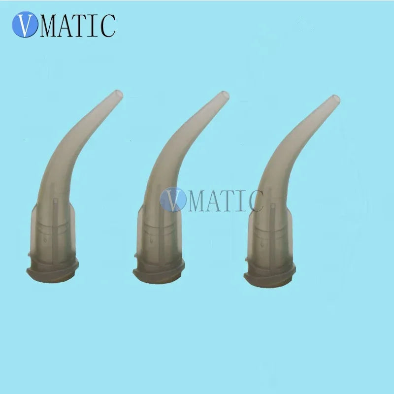 Free Shipping 100Pcs TT Tapered Dispensing Plastic Bent Needle Tips