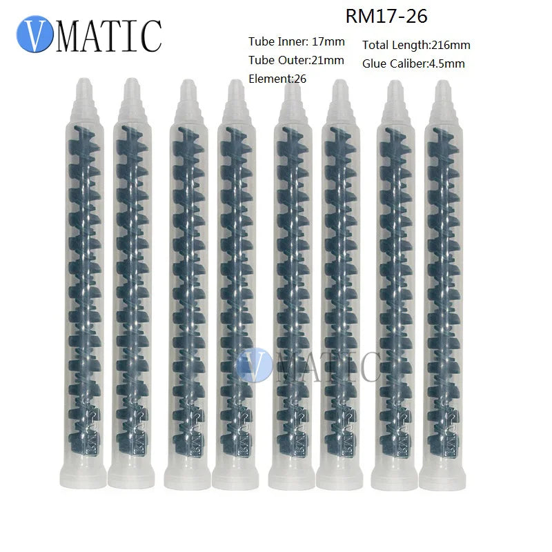 High Quality Resin Dynamic Mixer RM 17-26 Mixing Nozzles Plastic Round End Static Mixer Tube