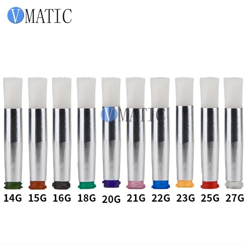 Free Shipping Glue Dispense Round Dia 7mm Screw Thread EFD Soft Needle Brush