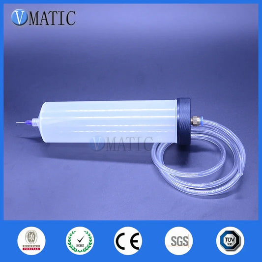 Free Shipping New Thickening Explosion Proof 300cc 300ml Helix Luer Lock Tip Dispenser Syringe Barrel With Adapter & Piston