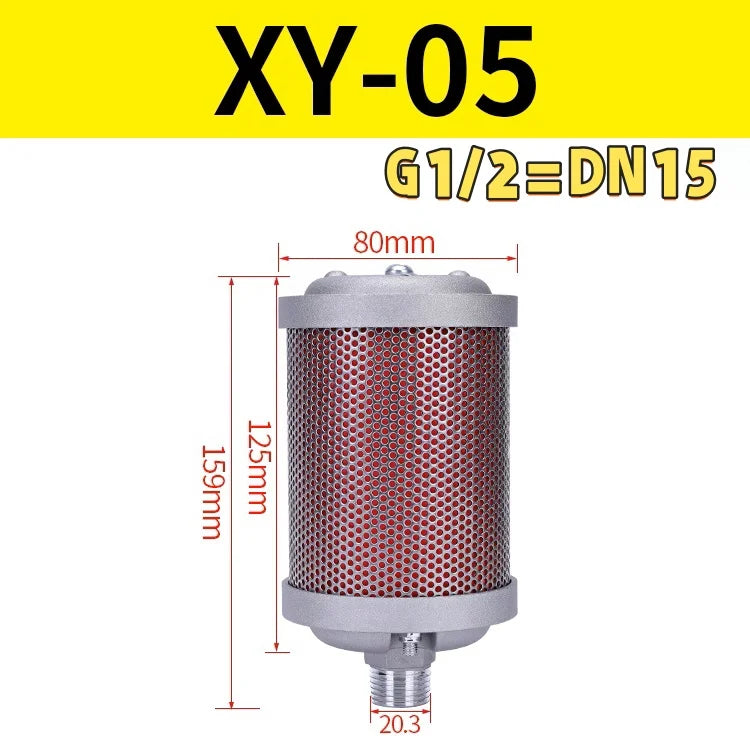 Free Shipping XY-05 Noise Reduction 07 Dryer Silencer Exhaust Muffler Pneumatic Diaphragm Pump 20/15/12