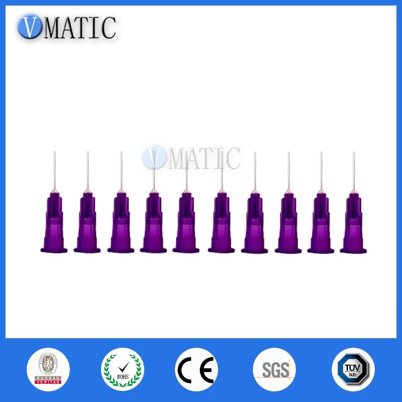 ‌24G Passivated Stainless Steel Dispensing Needles 0.5" | PP Safetylok Hub / Electronics Free Shipping‌