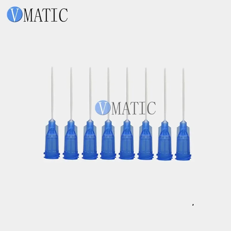 14-25G 1 Inch Protecting Glue Dispensing Tips Plastic Syringe Needle 1'' PP Flexible Dispenser Needles, Total 600pcs