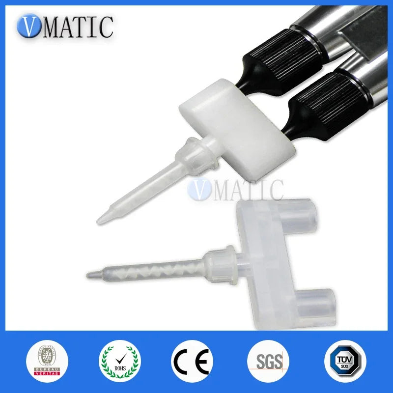 Free Shipping Newest Dispensing Valve Head Tee Ab Glue Mixing Tube Of Glue Nozzle Head