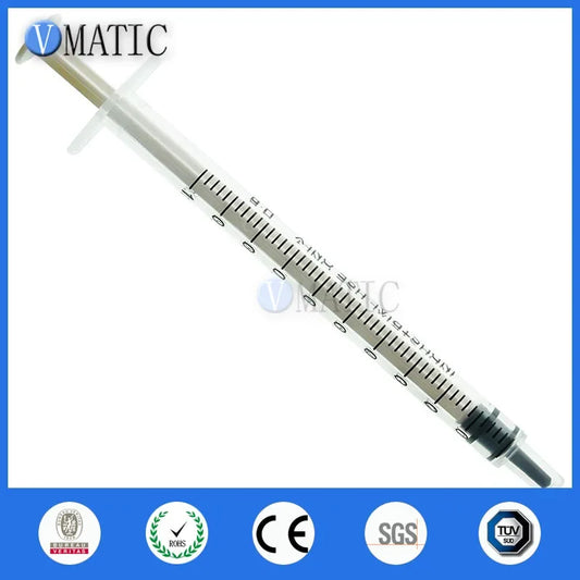 Free Shipping 100Pcs 1ml Dispensing Syringe / Plastic Liquid Syringe / Glue Dispenser Manual Plastic Syringe 1cc