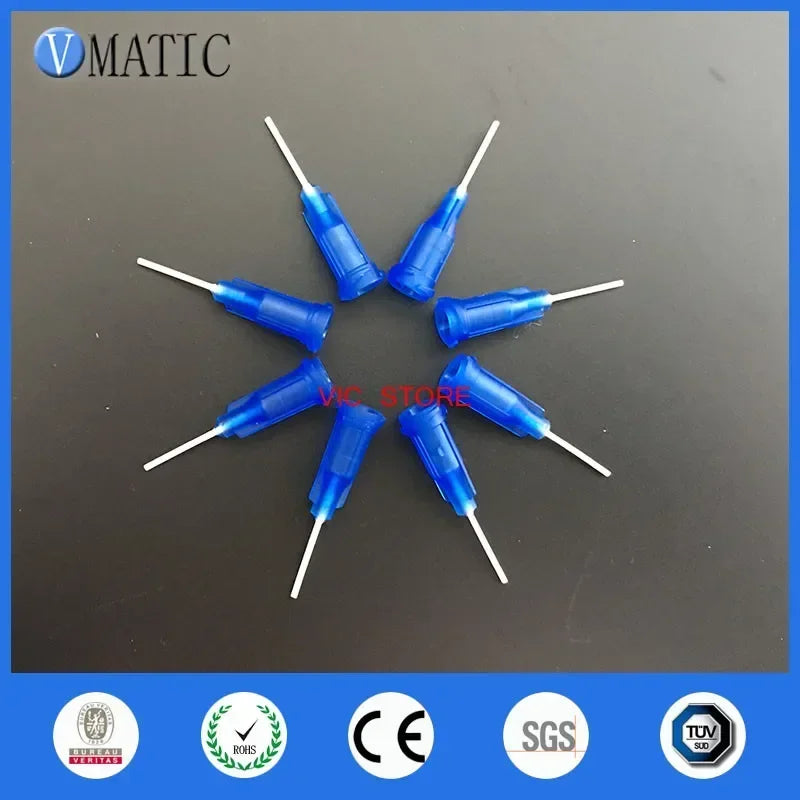 ‌22G(0.71mm) Flexible PP Dispensing Needles | 12.7mm(0.5") Color-Coded Tips for UV Adhesive & Silicone (100pcs Sterile Pack)‌