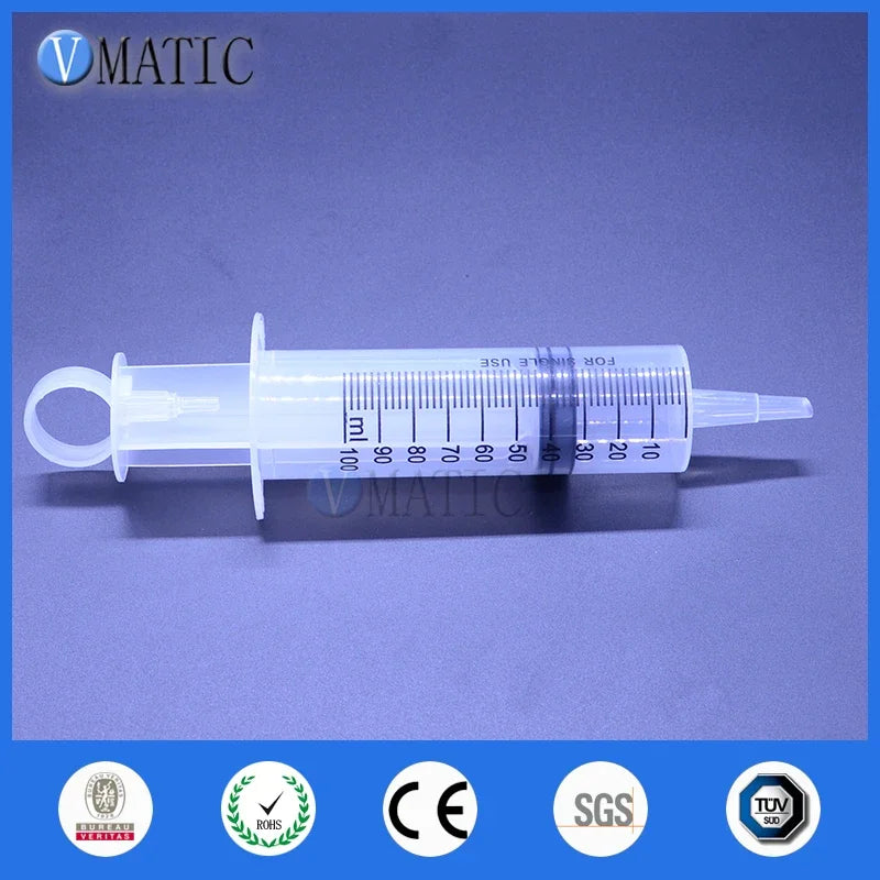 Free Shipping Liquid Dispensing Large Big Giant 100ml/cc Syringe Big Mouth + PVC Tube Set