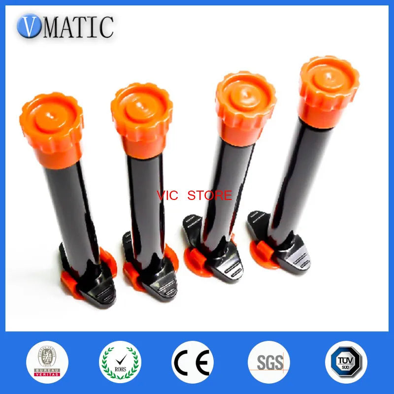 High Quality 10cc/ 10ml UV Black Dispensing Syringe Barrel With Caps/stopper Piston And End Cover, No Glue Inside