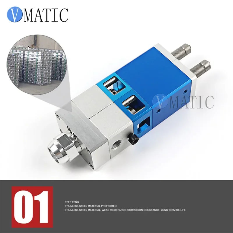 Free Shipping Dual Fluid Large Flow Dispensing Valve Double Acting Cylinder Glue/ Liquid Dispenser