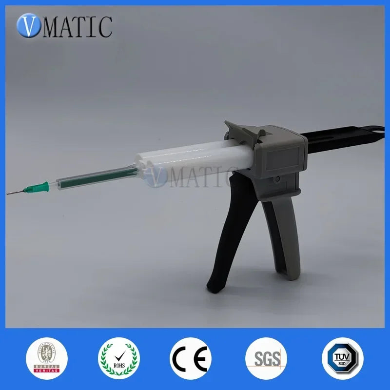 ‌AB Adhesive Dispenser Kit 2:1 & 1:1 | 50ml Manual Gun with Cartridges & Static Mixers Free Shipping‌
