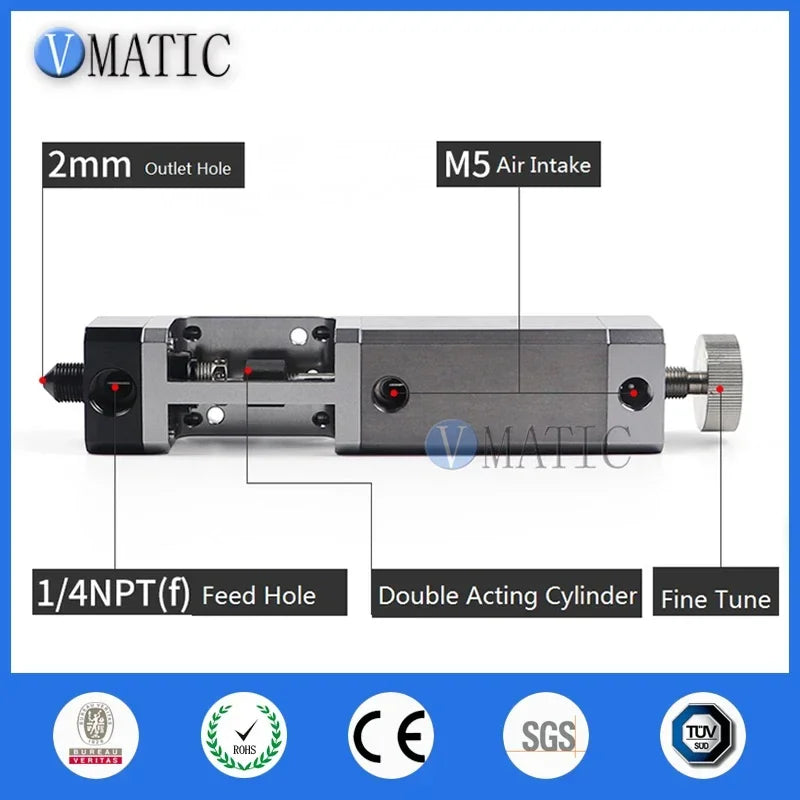 2023 High Quality Double Acting Cylinder Suck Back Glue Liquid Dispensing Valve Gun