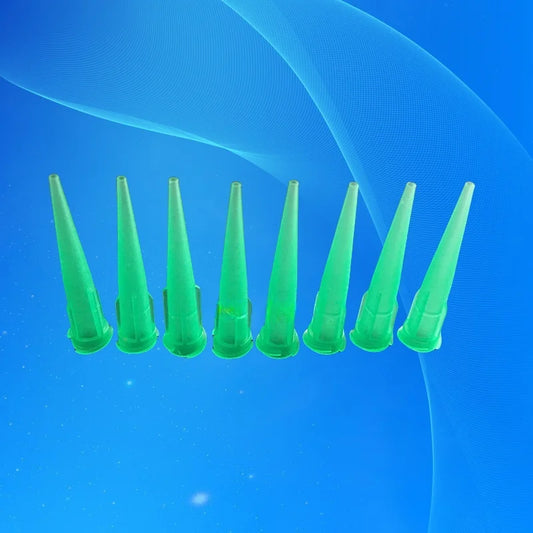 100Pcs Plastic Conical Tapered Needles - 18G Smooth Flow Dispense Tips, Free Shipping
