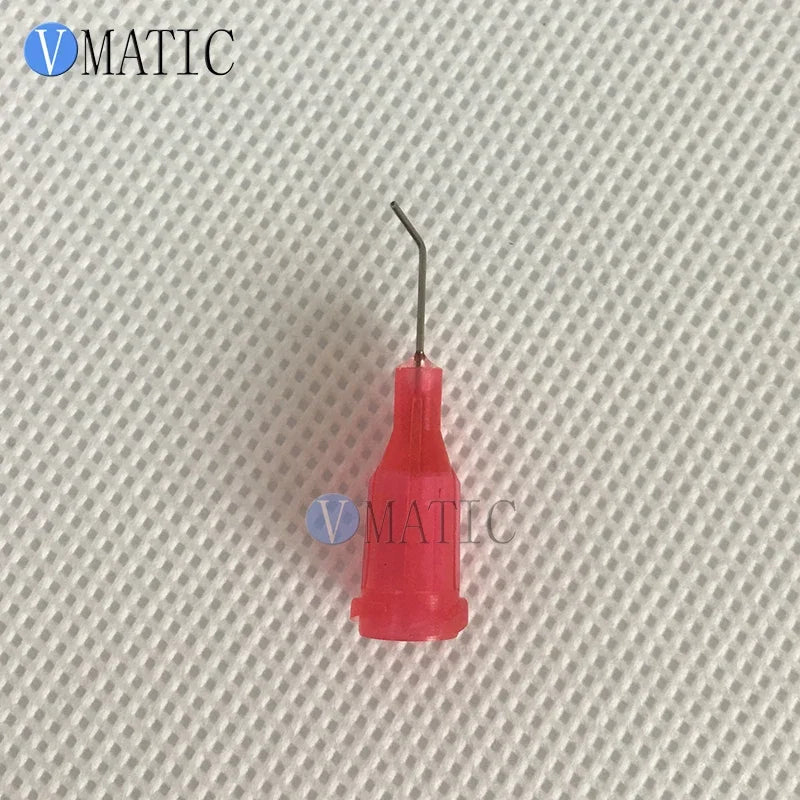 Free Shipping High Demand 25G Red 0.5'' 1/2 Inch Tubing 45 Degree Bend TE Premier Bent Dispensing Tips