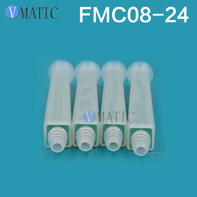 Free Shipping Resin Static Mixer MC08-24 Mixing Nozzles for Duo Pack Epoxies of Green Rectangular 10PCS/lot
