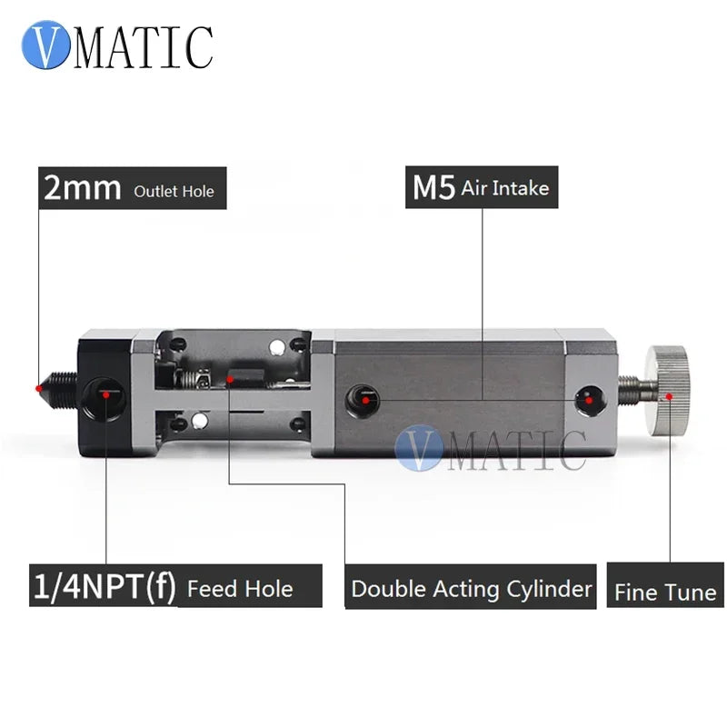 ‌Dual-Action Pneumatic Dispenser | Anti-Reflux Adhesive Valve for Automotive & Electronics Fast Ship‌