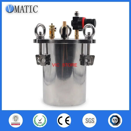 Free Shipping Automatic Dispenser &Thimble Style Dispensing Valve & 5L Stainless Steel Pressure Tank Liquid Dispensing Equipment
