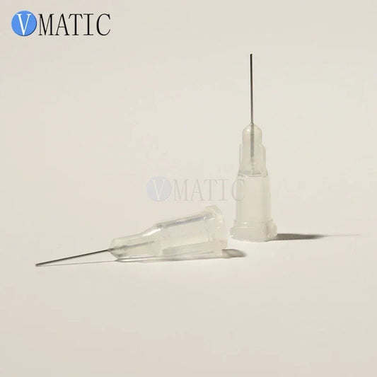 Free Shipping 100Pcs 0.5'' 27G Luer Lock Glue Dispensing Needle Tip 1/2 Inch
