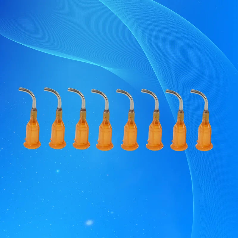 Grade Luer Needles 15Gx0.5"(1.8mmx12.7mm) | ISO 13485 PP Hub 90° Bent Tips for UV Adhesive & Silicone Dispensing (100pcs/Pack)