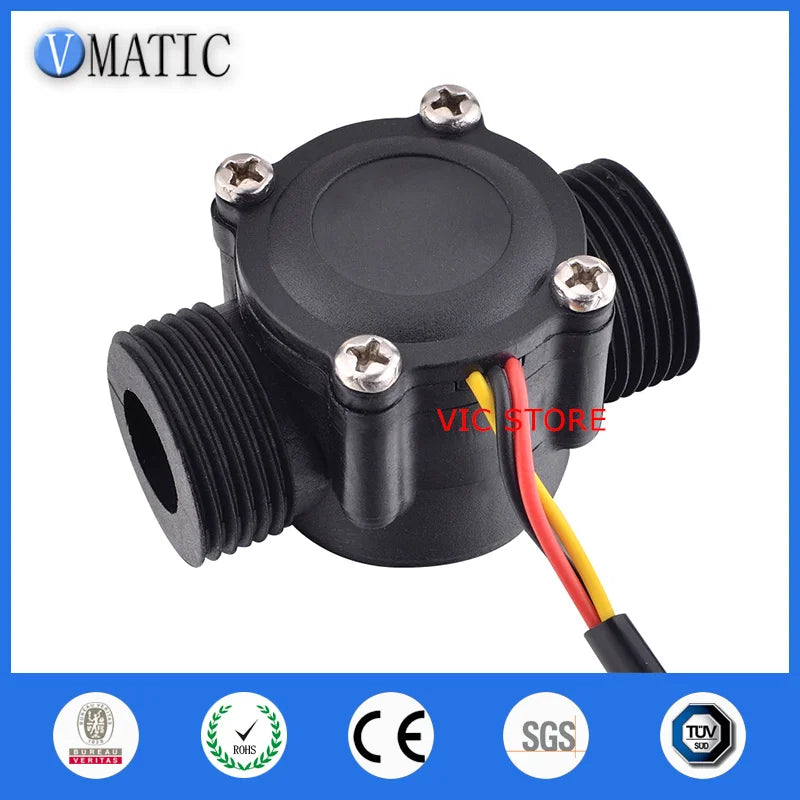 Free Shipping VCA168-6 Nylon G3/4" Water Heater Gas Electric Heating Solar Energy Pulse Signal Water Flow Sensor