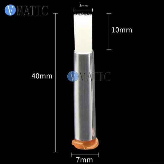 Free Shipping 15G Needle Brush Double Screw Thread Needles Efd Soft Brush Needle Round Mouth Dia 5mm
