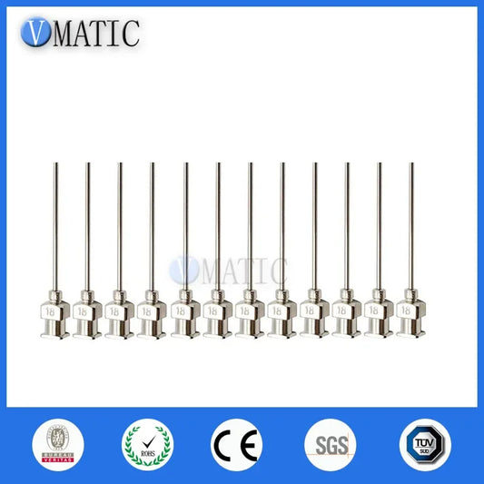 Free Shipping 12Pcs 1 Inch Tip Length 18G Blunt Stainless Steel Glue Dispensing Syringe Needle