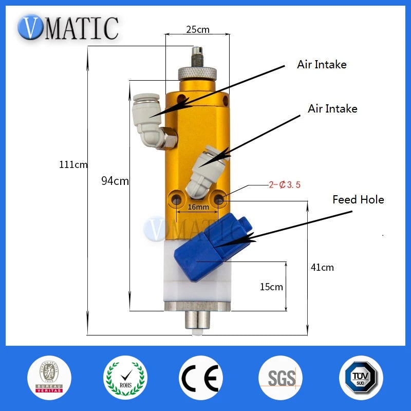 Free Shipping High Quality Pneumatic Double Action Suck Back Sealant Control Adhesive Glue Dispenser Valve