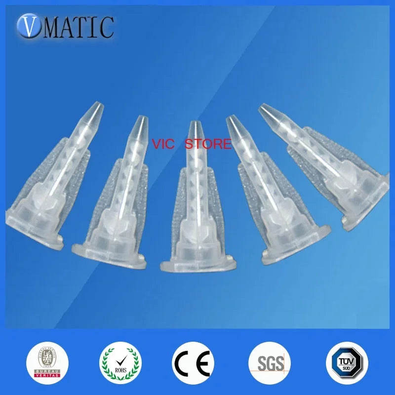Free Shipping 100Pcs  Resin Static Mixer MA3.0-07S Mixing Nozzles For Duo Pack Epoxies