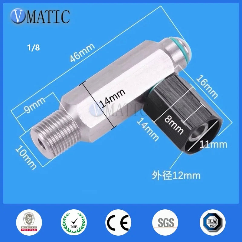 Free Shipping Glue Fluid Dispense Pneumatic Valve Cartridge Syringe Filling Connector Adapter