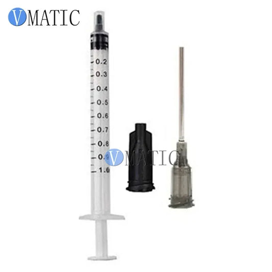 Free Shipping Plastic Syringe 1/3/5/10/20cc/ml With 16G 1.5'' 1-1/2 Inch Tubing Length Dispensing Needle Tips (not sterilized)