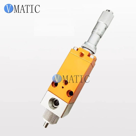 Free Shipping Micrometer Adjustment Plunger Dispensing Precision Valve for UV Glue, Ink, Alcohol Adhesives