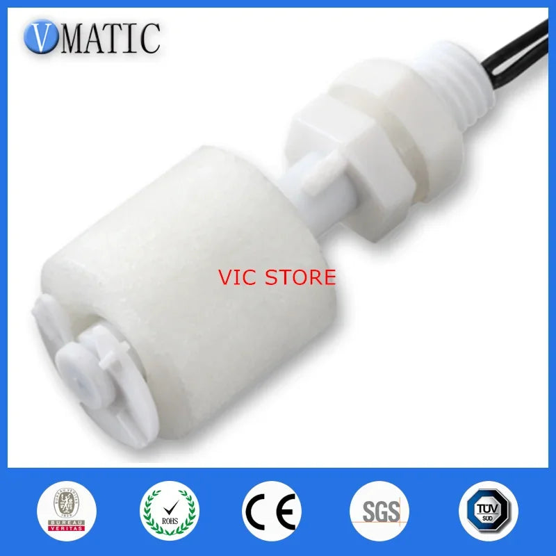 Free Shipping 10 Pcs Proximity Cost Leveling White Vertical Float Switch Pp Controller Sensor VC1043-P