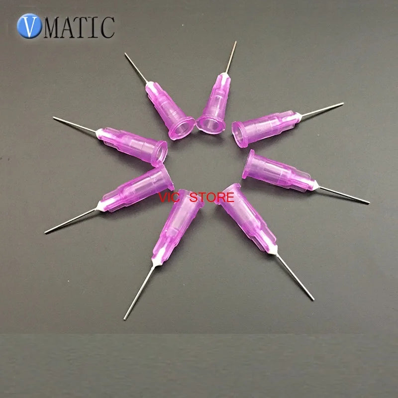 Free Shipping 100Pcs 24G Dispensing Needles For Dispensing Machine Syringe Needle Metal Pinhead Dispenser Needle 1/2 Inch
