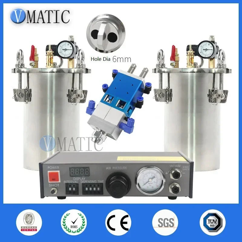 Dual Component Mixing System ▶ 316L Stainless Steel 🚚 50L Pressure Vessel & Valve Controller