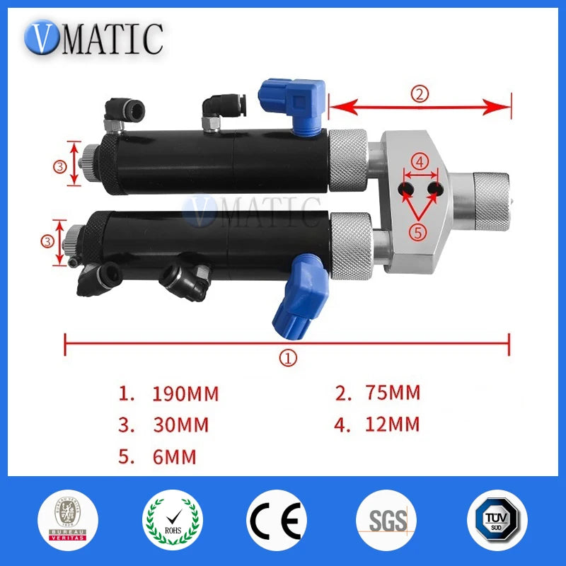 High Quality Big Flow Ab Glue Dispensing Double Action Ratio Rate 1:1 Diaphragm Valve