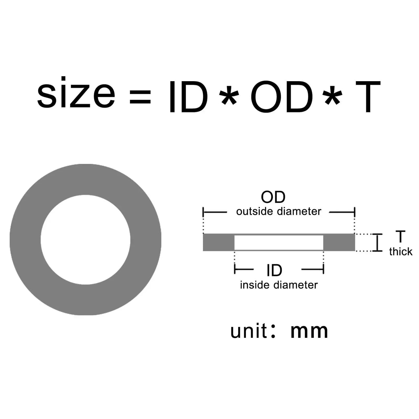 Black PA66 Nylon Plastic Flat Washer Plane Spacer M2 M2.5 M3 M4 M5 M6 M8 M10 M12 M14~M20 Insulation Gasket Ring For Screw 1~3mm