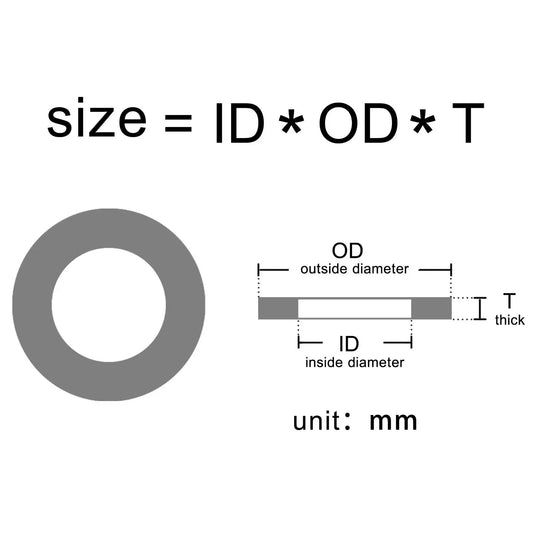 Black PA66 Nylon Plastic Flat Washer Plane Spacer M2 M2.5 M3 M4 M5 M6 M8 M10 M12 M14~M20 Insulation Gasket Ring For Screw 1~3mm