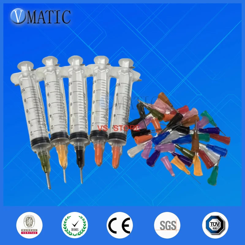 Free Shipping SMT Solder Paste Adhesive Fluid Glue Liquid Dispenser Syringe Needle Tips