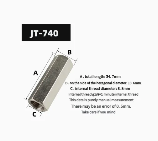 Spring-Loaded Pneumatic Check Valve (One Way Valve) - Hex Internal Thread - Gas & Liquid Non-Return Valve