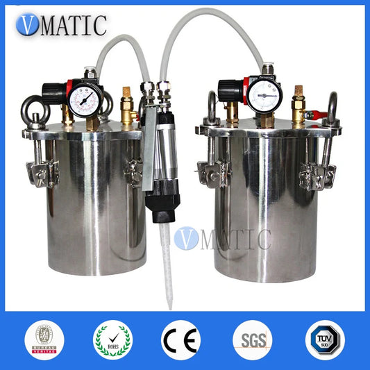 Double Liquid Glue Stainless Steel Pressure Barrel Valve Combination Equipment Mixing Adhesive Ab Dispensing Machine