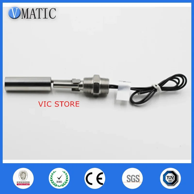 Free Shipping VCL12 Stainless Steel 90 Degrees Side Mount Magnetic Float Level Switches Sensors