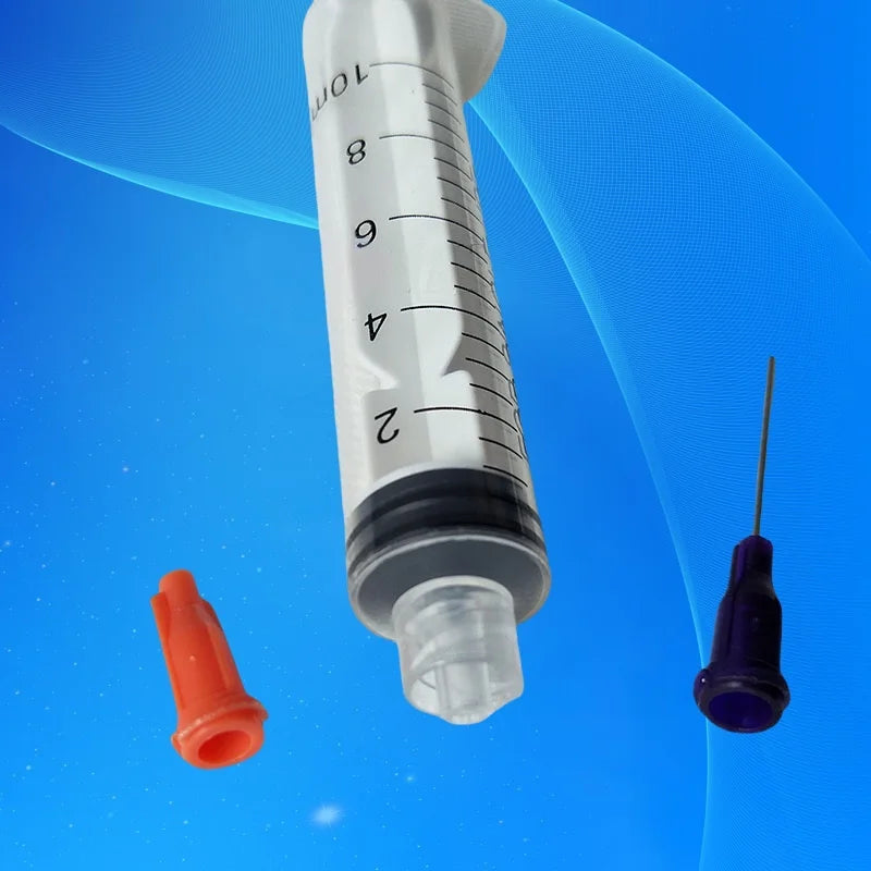 ‌5PCS 21G Stainless Steel Syringe Needles Kit | 1" Industrial Dispensing Tips for Glue/Resin/Solder Paste‌