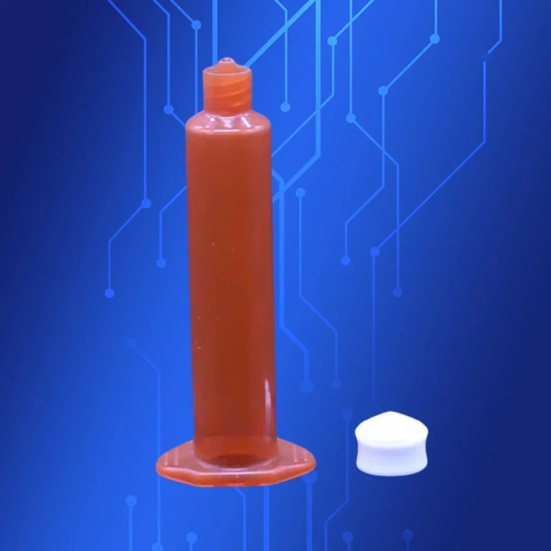 Free Shipping 30 Cc Ml Us Style Amber Color Plastic Glue Dispensing Pneumatic Syringes Barrel With Piston