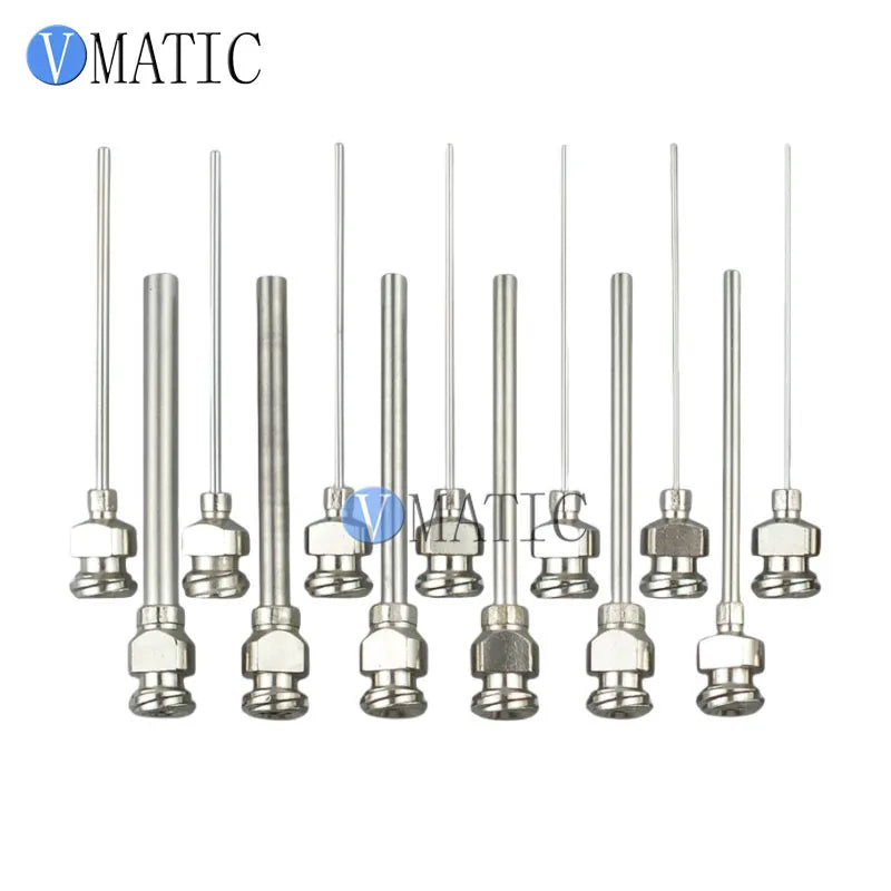 Free Shipping 38mm (1.5") Stainless Steel Dispensing Tip External Thread, Dual Threaded Base 1-1/2 Inch Tube Length